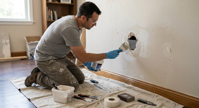 Wall Hole Repair in Kansas City, KS