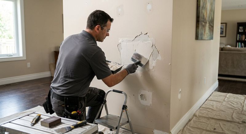 Bathroom Wall Patching in Wilmington, NC