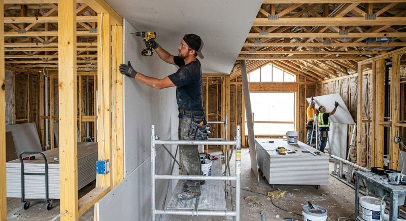 Bedroom Drywall Installation in Conroe, TX