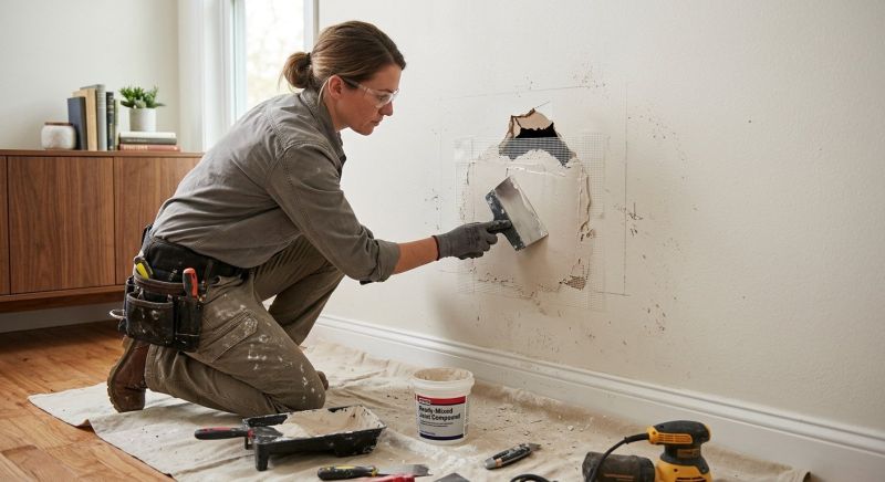 Bedroom Wall Repair in Conroe, TX