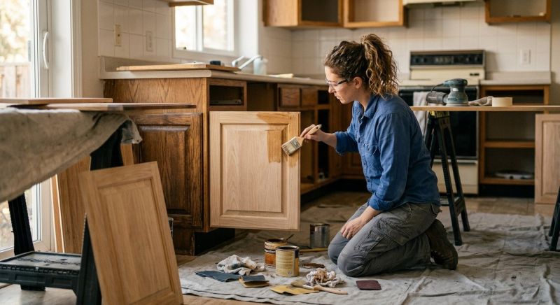 Cupboard Refinishing in Dayton, OH