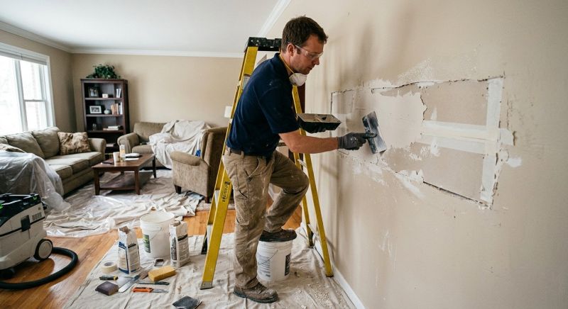 Garage Drywall Repair in Wilmington, NC