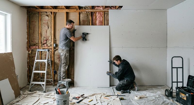 Garage Drywall Replacement in Alpharetta, GA