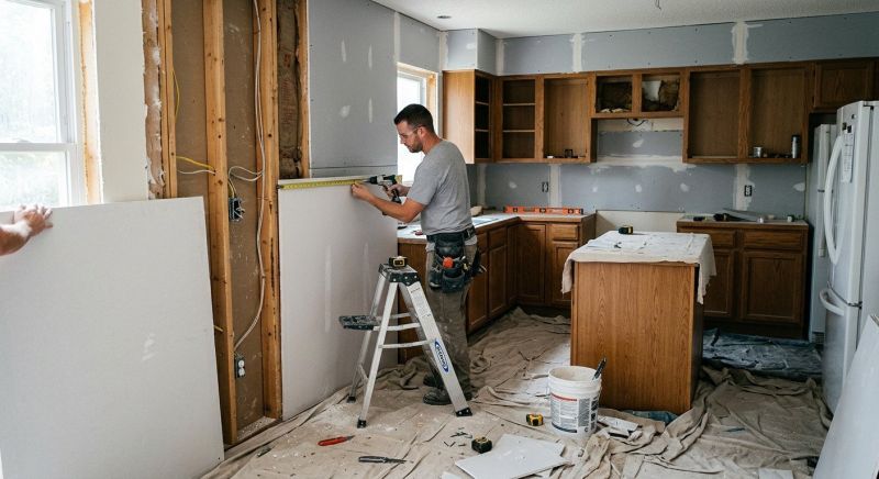 Kitchen Drywall Installation in Olathe, KS