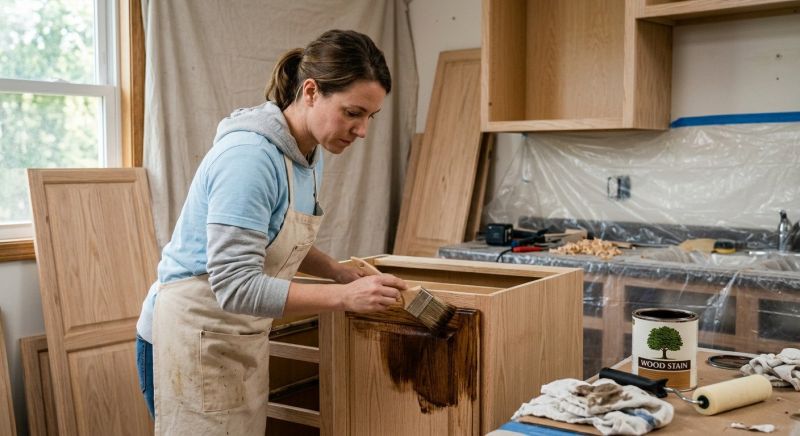 Oak Cabinet Refinishing in Cincinnati, OH
